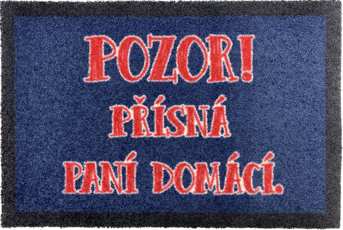 Veselá rohožka PŘÍSNÁ PANÍ DOMÁCÍ