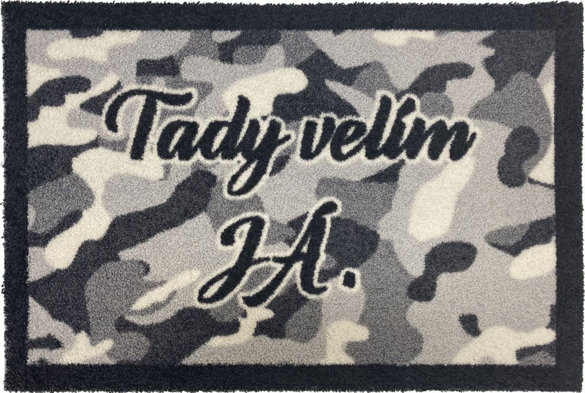 Veselá rohožka TADY VELÍM JÁ (ČB.)