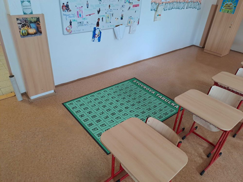 Didaktický koberec STOVKOVÁ TABULKA (zelený)